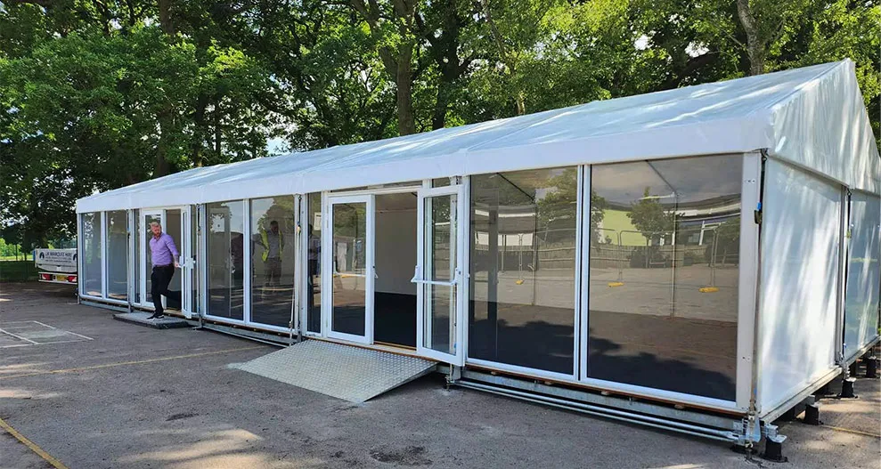 buy second hand temporary structures